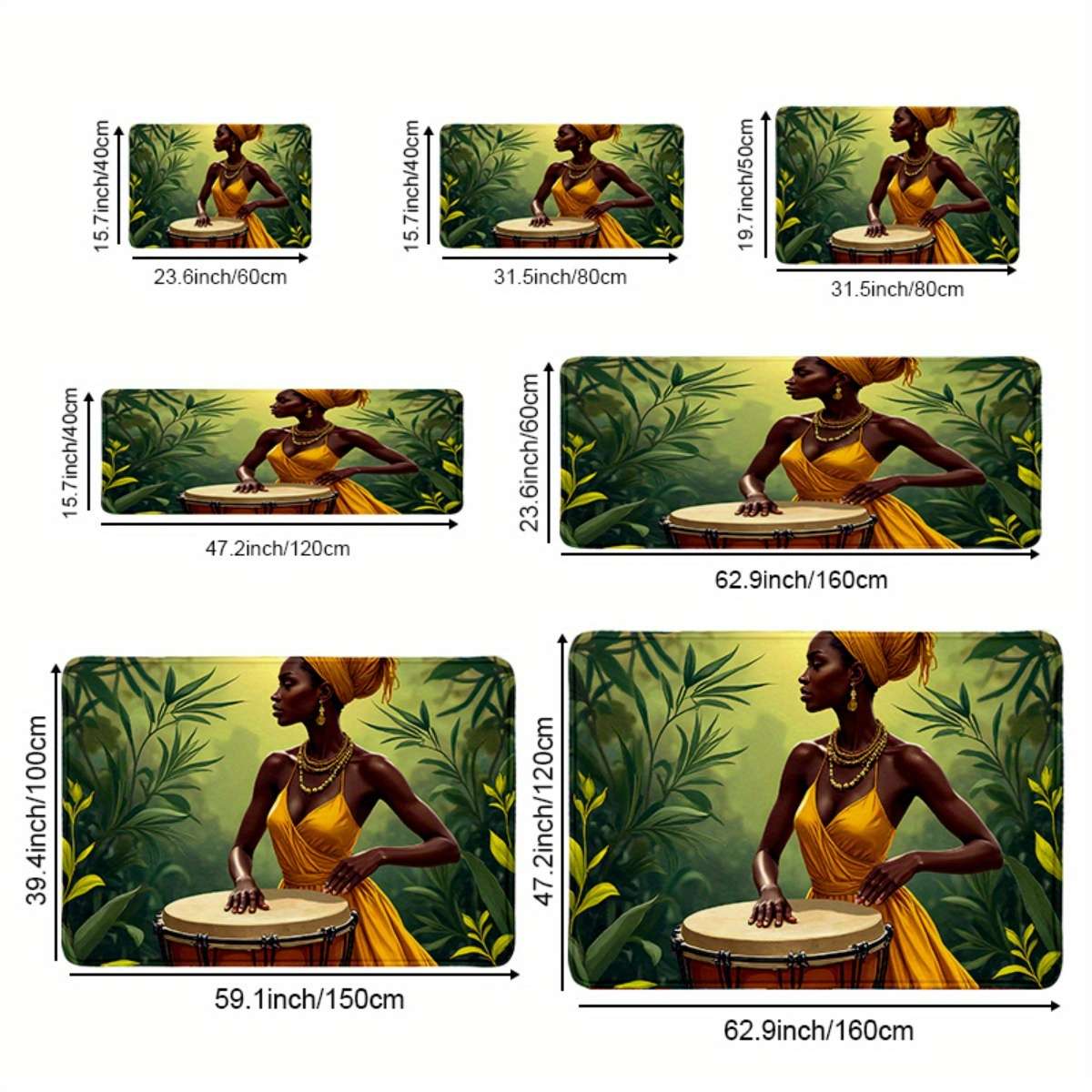 1Pc 40x8cm Floor Mat