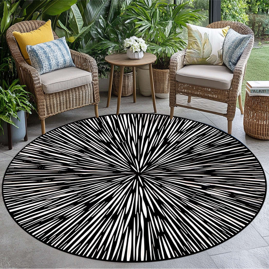 1Pc Diameter 60cm 23.69inch Floor Mat