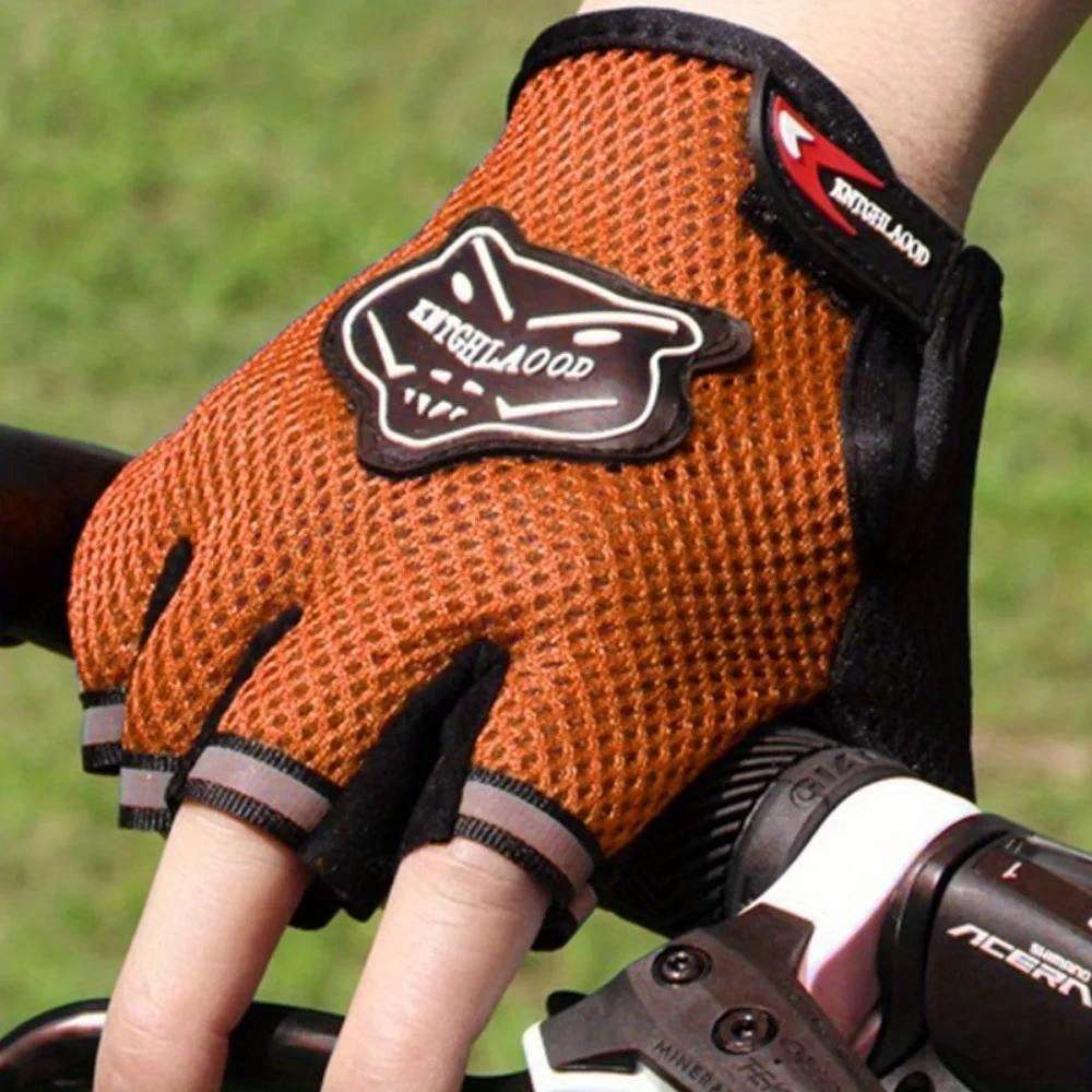 1 Pair Blue Outdoor Sports Gloves