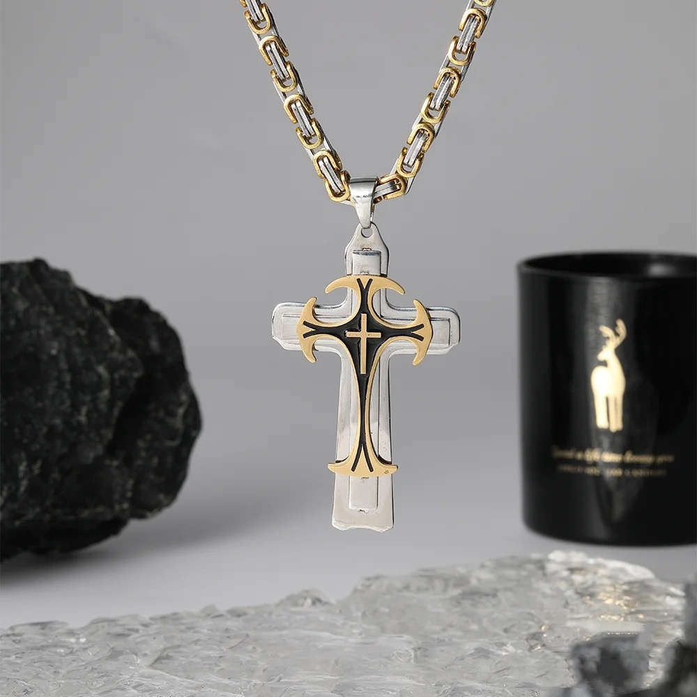 1 Piece Silvery Jesus Theme Pendant