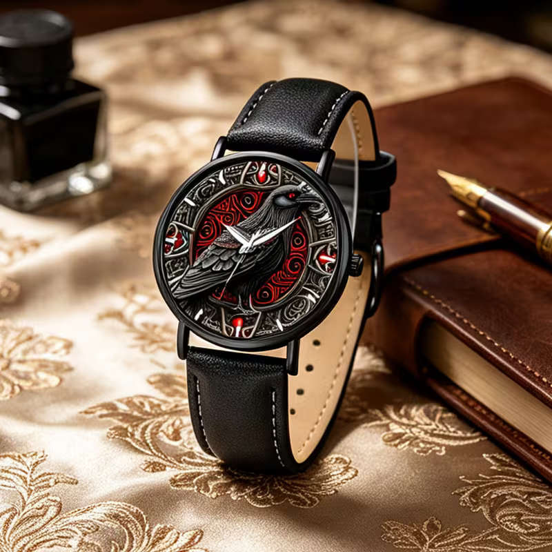 Sophisticated Men s Fashion Watch with PU Leather Strap