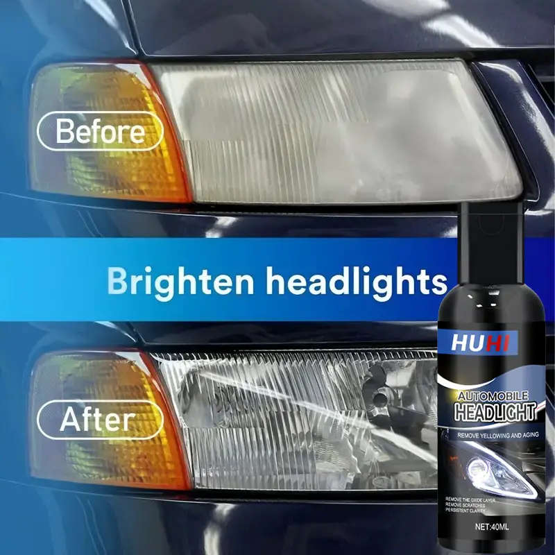 1pc Car Headlight Restoration Paste No-Polish Brightness Boost Scratch Removal Yellowing for Long-La