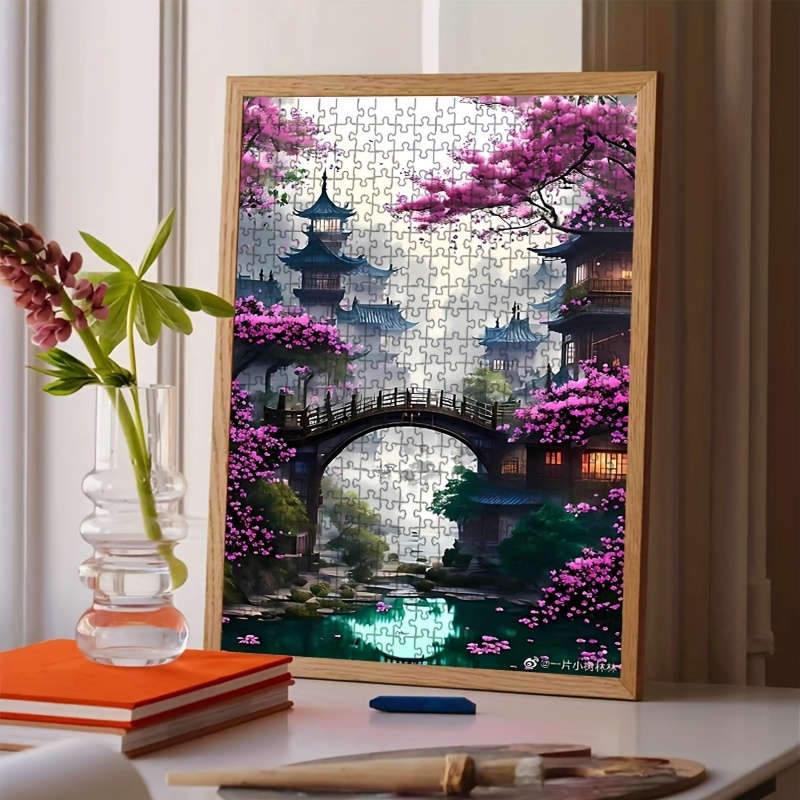 1000pcs Traditional Chinese Architecture Jigsaw Puzzle Large 50.04x70.1 cm High-Qu