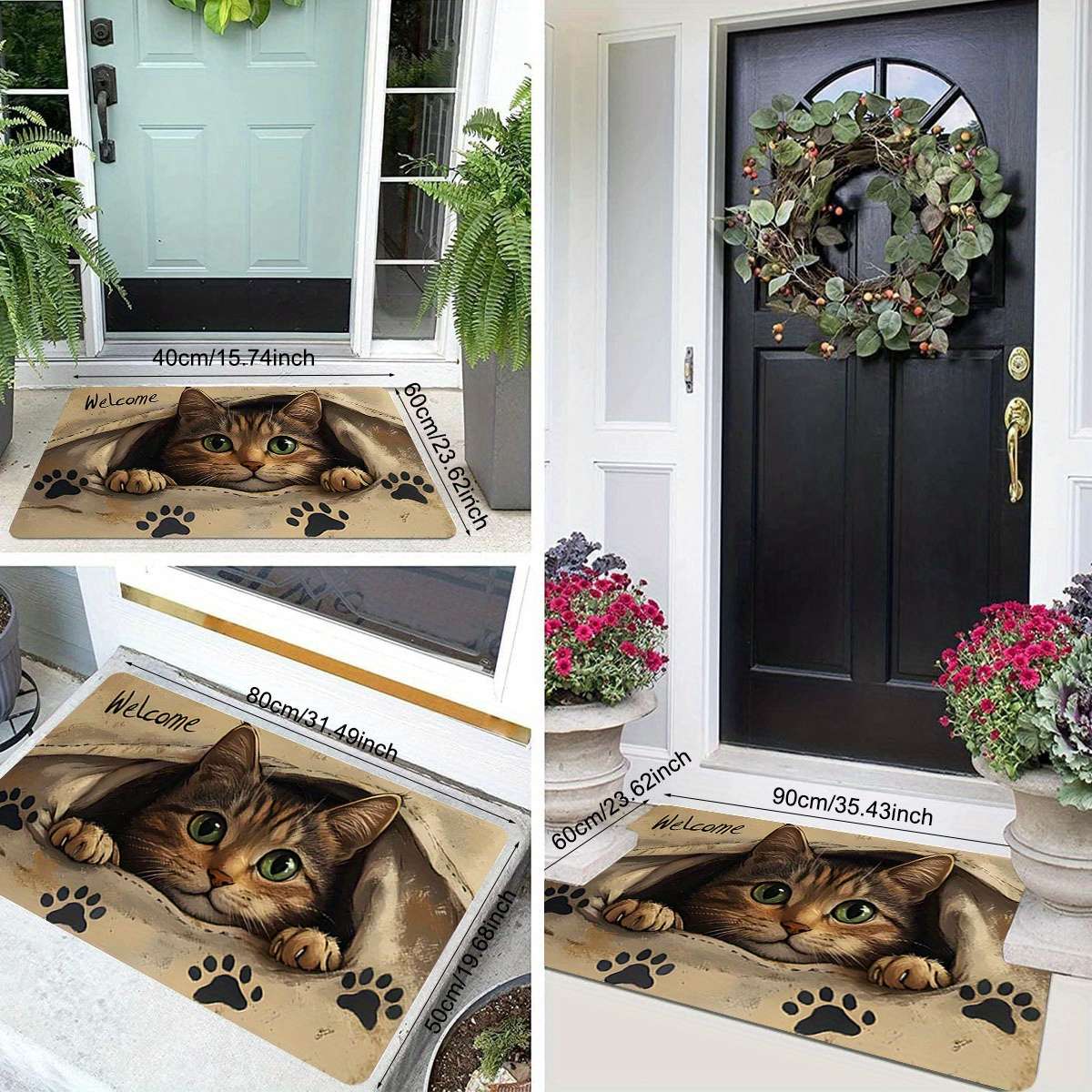 1Pc 60x90cm 23.62x35.43inch Floor Mat