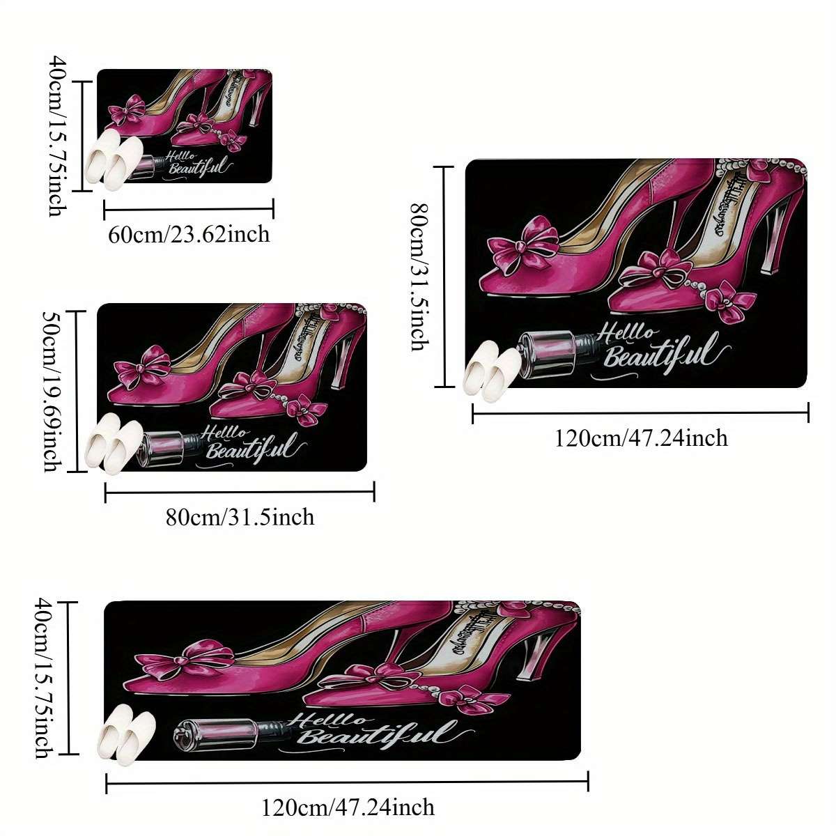 1Pc 40x60cm 15.75x23.62inch Floor Mat