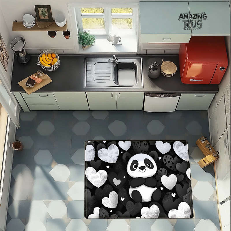 1Pc Black 19.69x31.49inch 50x80cm Floor Mat