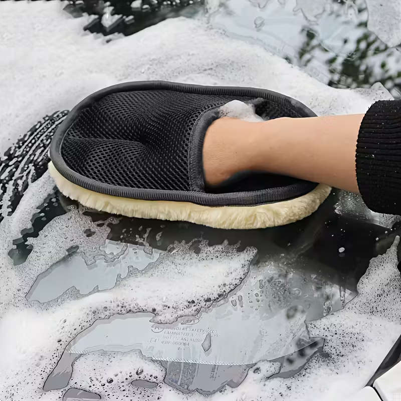 1pc Ultra Soft Microfiber Car Cleaning Glove