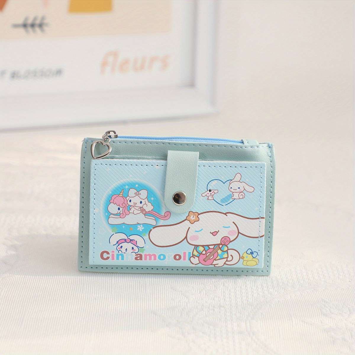 Sanrio Kuromi Multi-Functional Card Holder Coin Purse C Cute Cartoon Design Pu Material