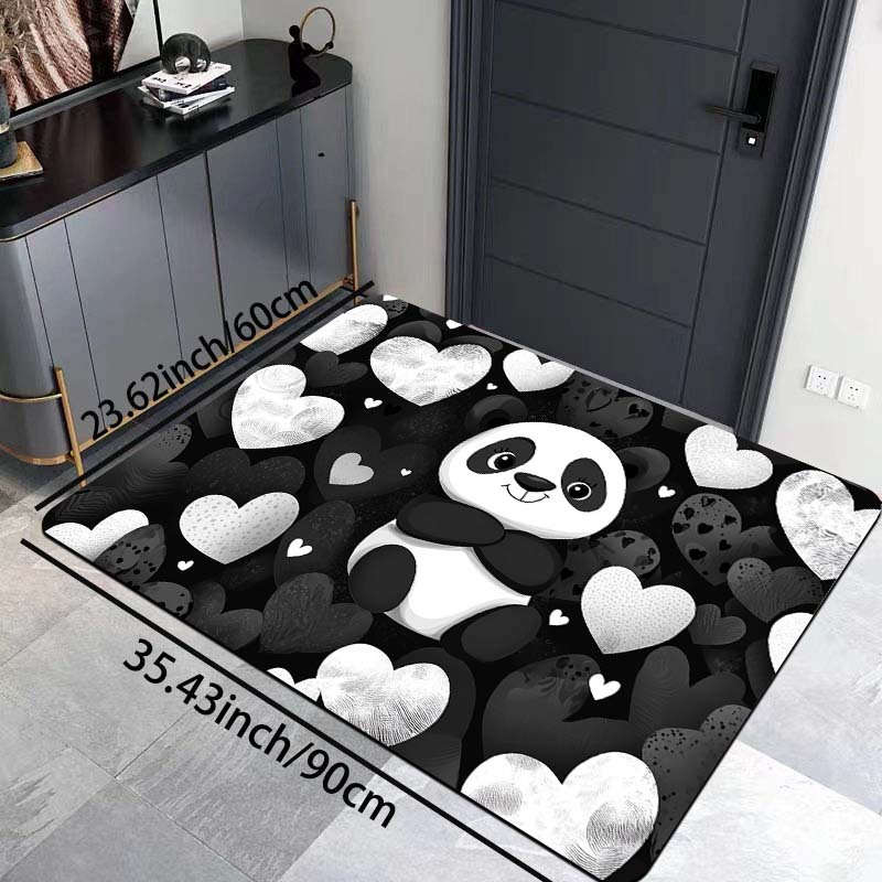 1Pc Black 19.69x31.49inch 50x80cm Floor Mat