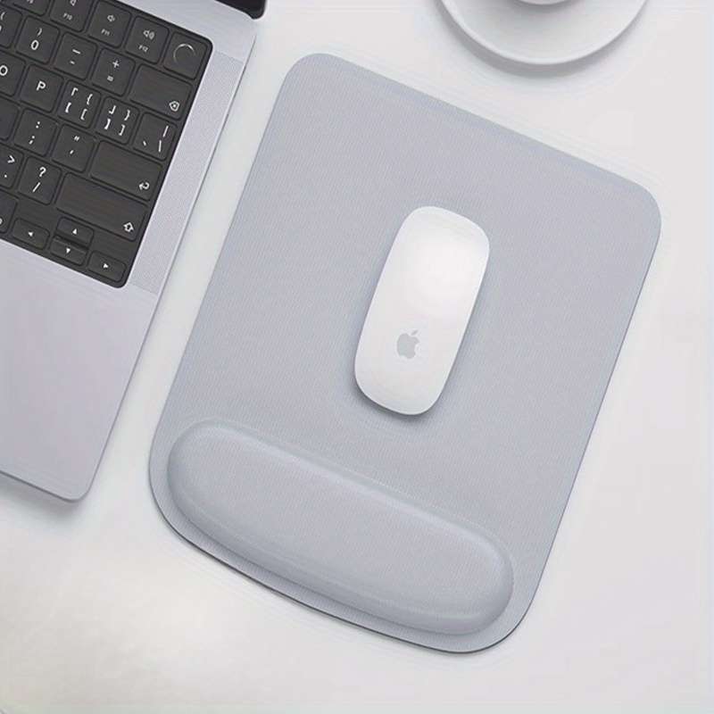 1pc Ergonomic Mouse Pad with Gel Wrist Rest Thickened Sponge Dirt-Resistant Comfo
