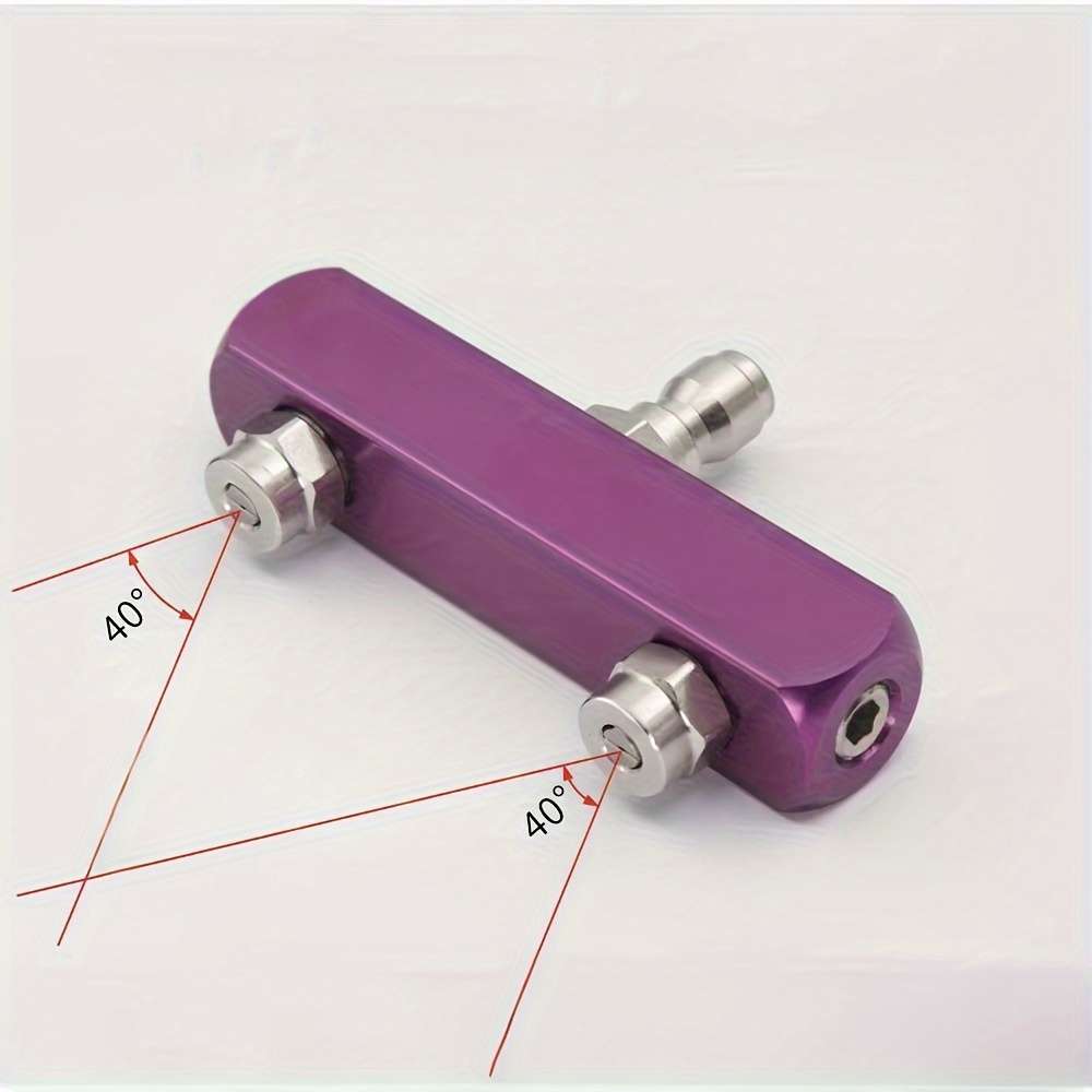 1Pc 2In1 Dual Nozzle High Pressure Washer Adapter