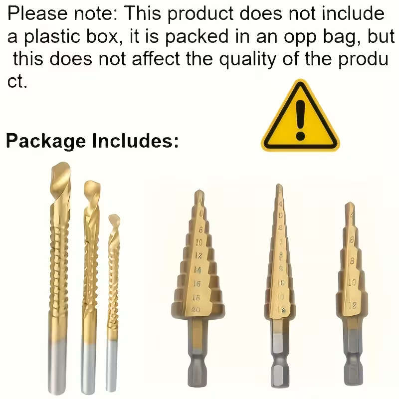 6-Piece Step Drill Bit Set