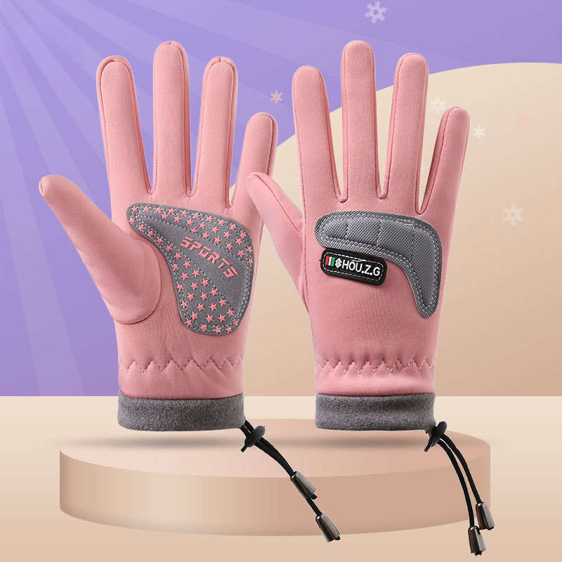 1 Pair Red E3 Warm Gloves