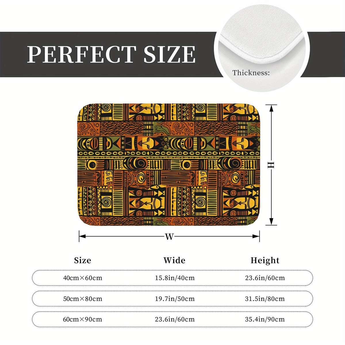 1Pc Coloful 40x60cm Floor Mat