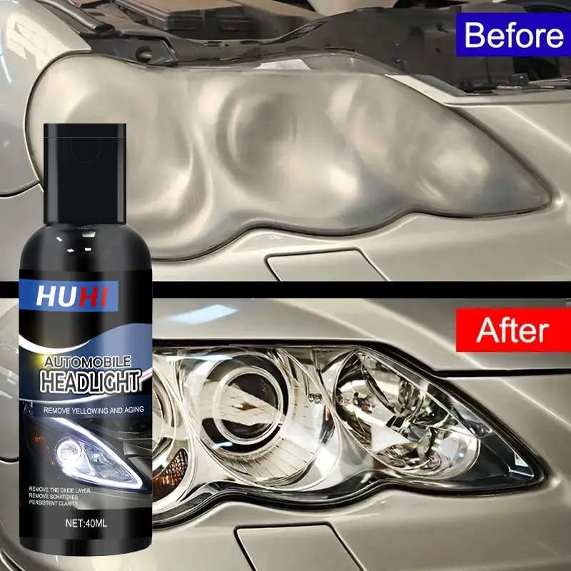 1pc Car Headlight Restoration Paste No-Polish Brightness Boost Scratch Removal Yellowing for Long-La