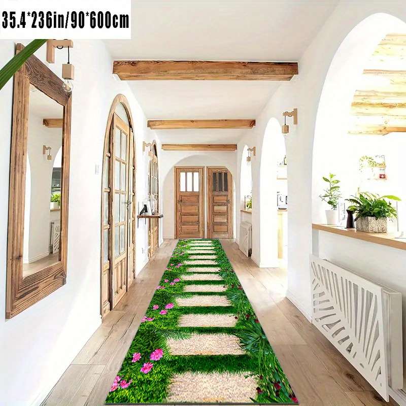 1Pc 23x118inch 60x300cm Floor Mat