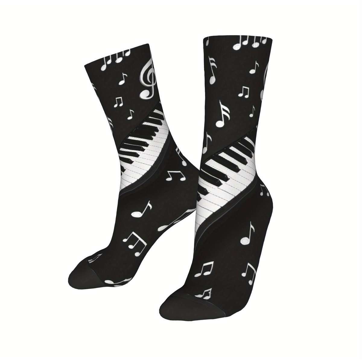 1 Pair Black One Size Socks