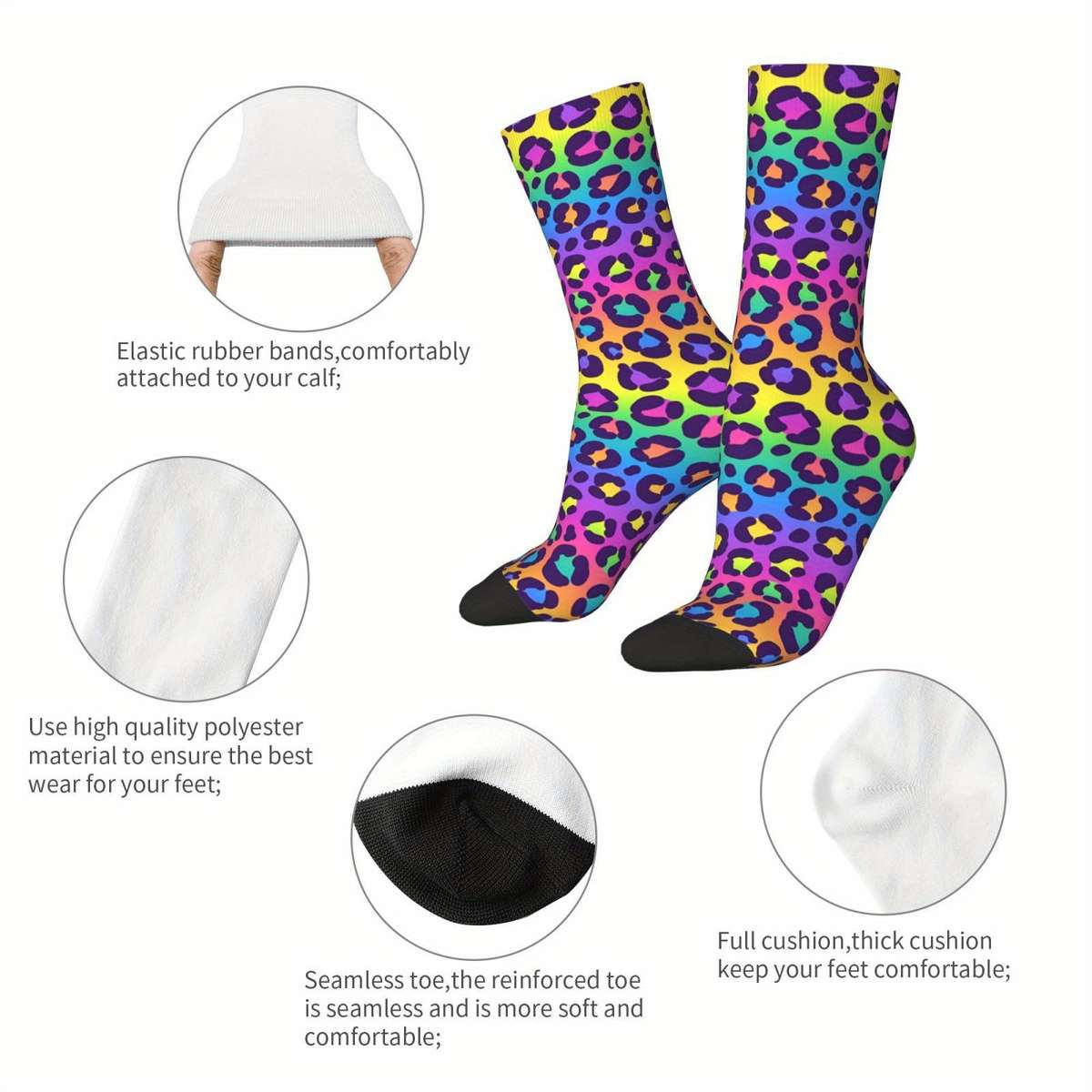 1 Pair Multicolor One Size Socks