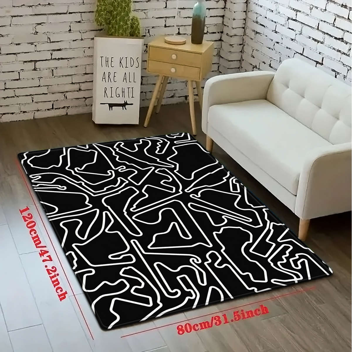 1Pc 50x80cm Floor Mat