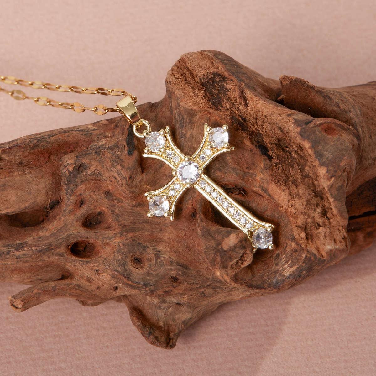 Silvery Jesus Theme Pendant