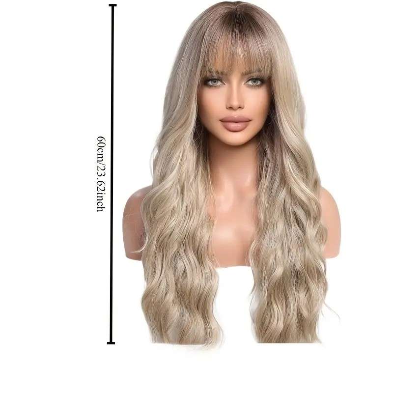 1Pc Brown Gradient 66.04cm Fashion Design Wig
