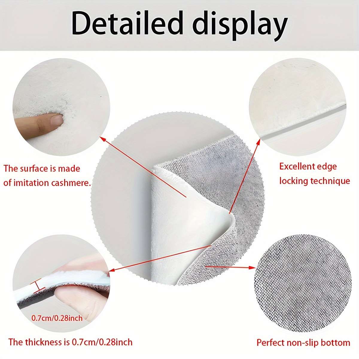 1Pc 50x80cm Floor Mat