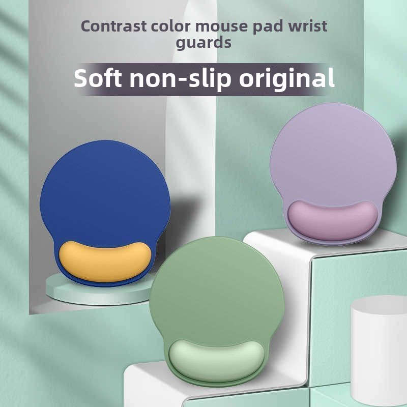 1pc Ergonomic Wrist Support Mouse Pad Thickened Memory Foam for Wrist Support Anti-Ski