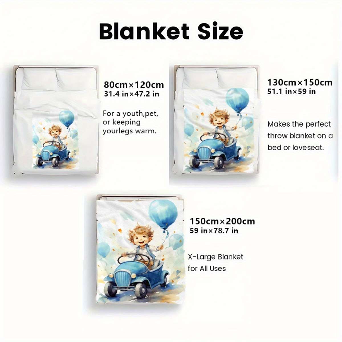 Blanket Size 150X200Cm 59X78.7Inch