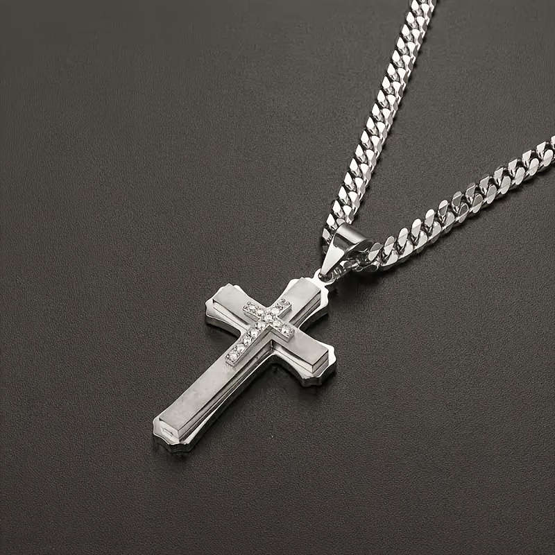 1 Piece Silvery Jesus Theme Pendant