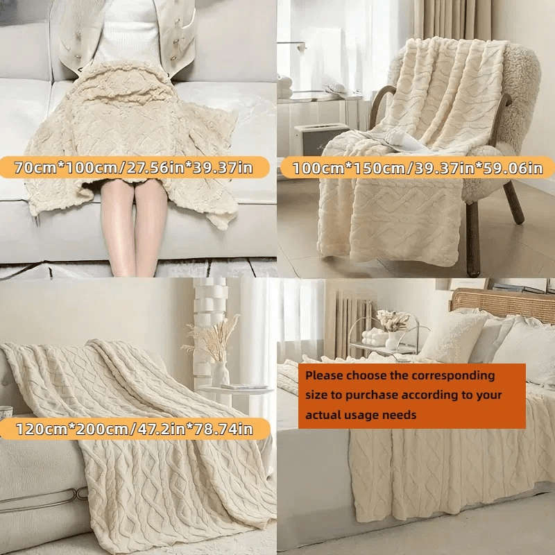 Blanket Color Green size 75cmx100cm