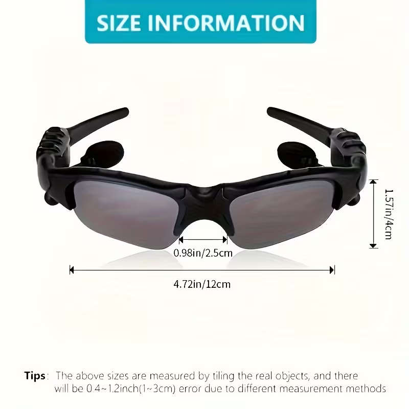 Headphones Glasses Wireless Headset With Microphone