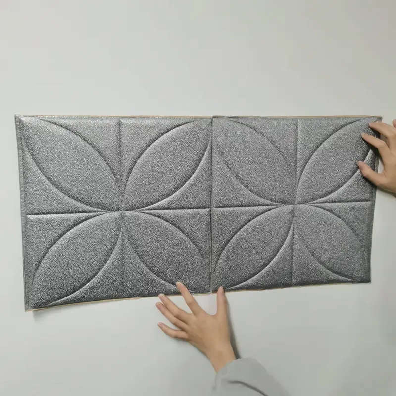 40-Piece 3D Foam Wall Tile Sticker Set