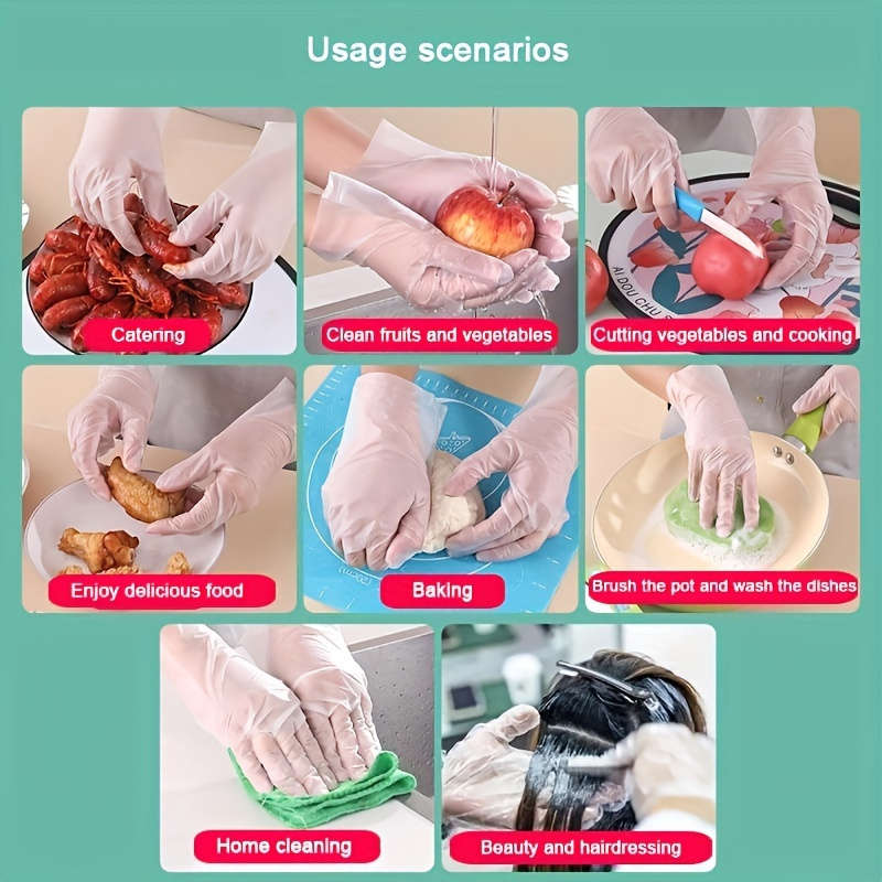 100Pcs Household Cleaning Gloves