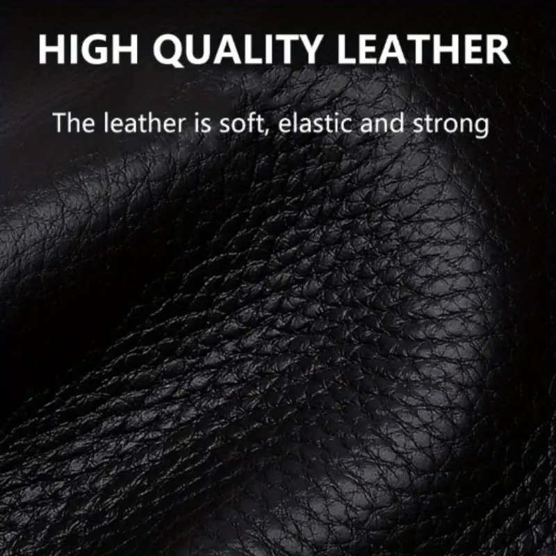 Men's PU Leather Slim Bi-fold Wallet