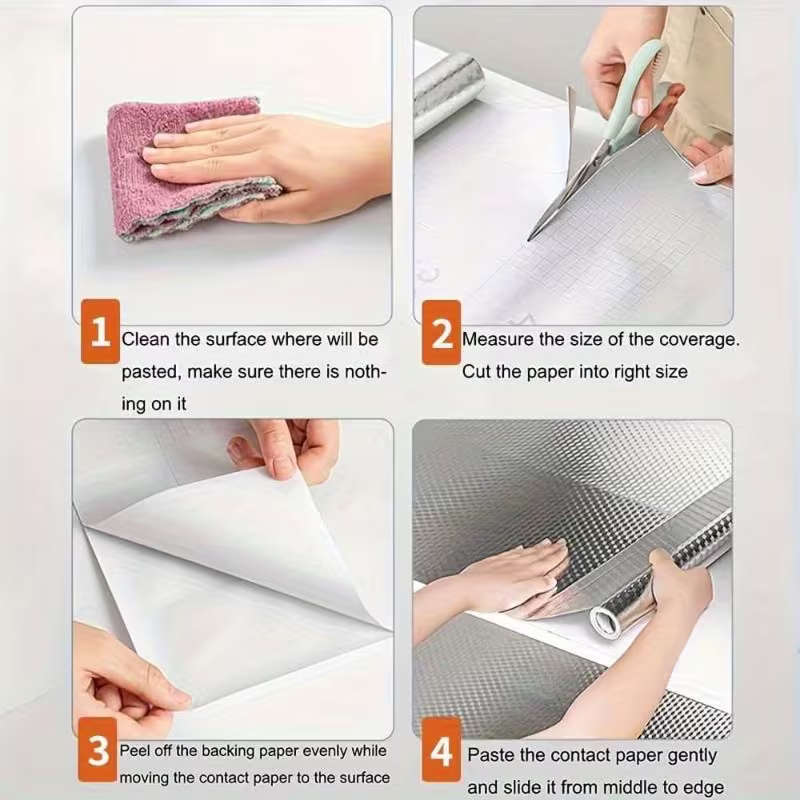 Waterproof and oil-resistant aluminum foil stickers