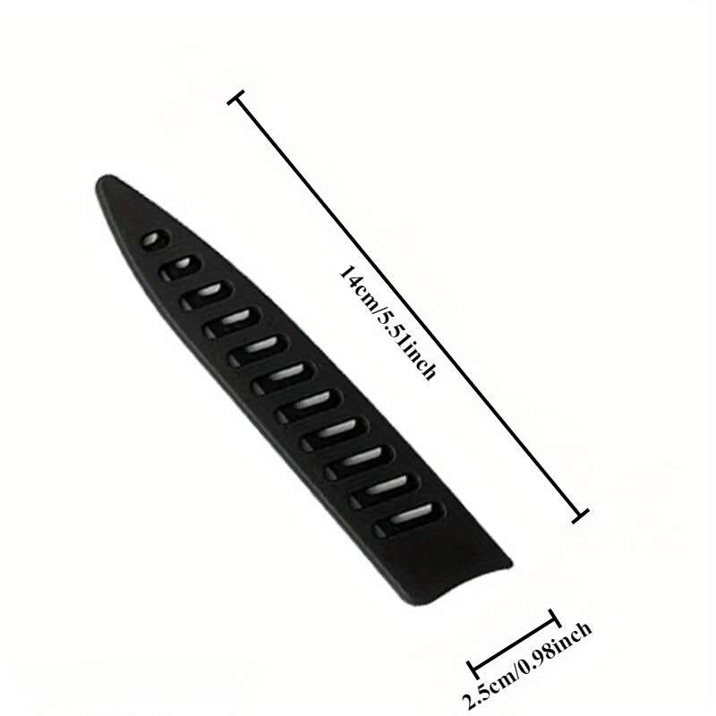 5pcs Black Chef Knife Sleeves Durable Polypropylene Sheath for Outdoor Kitchen Use Protect