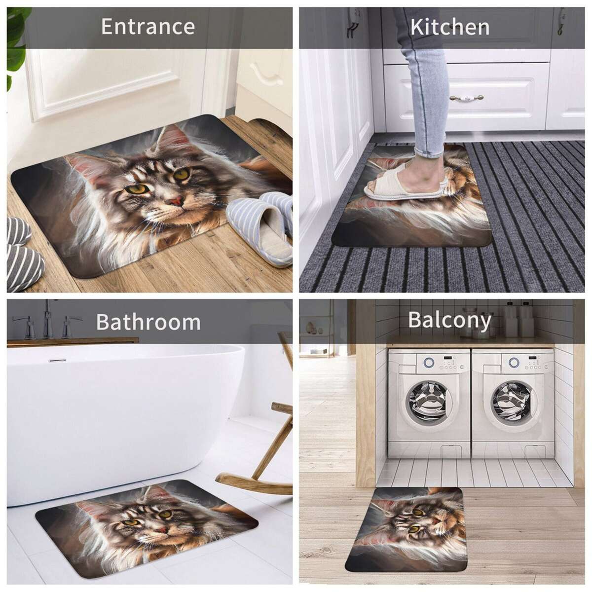 1Pc 50x80cm Art Floor Mat