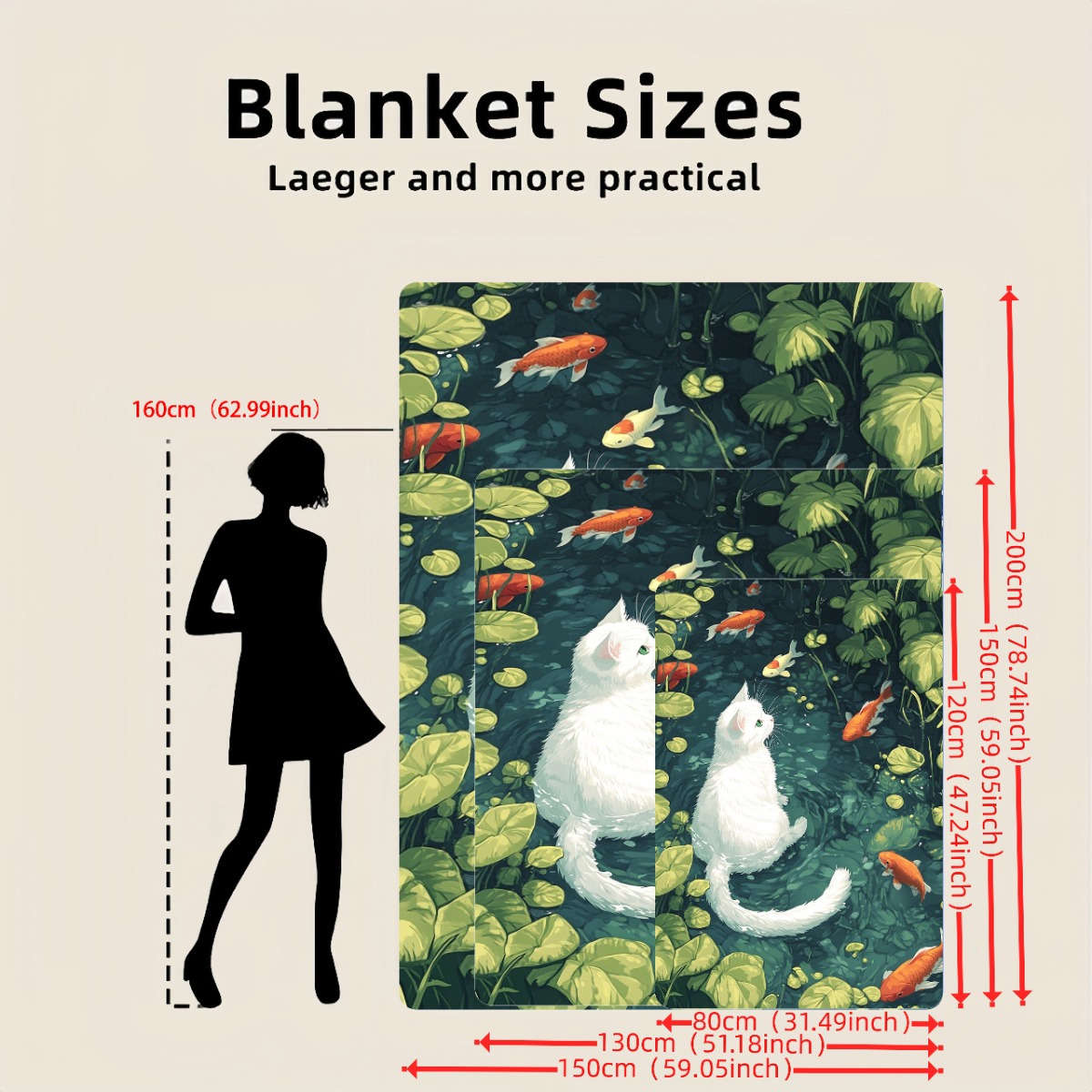 Blanket Size 150X200Cm  59X78.7Inch