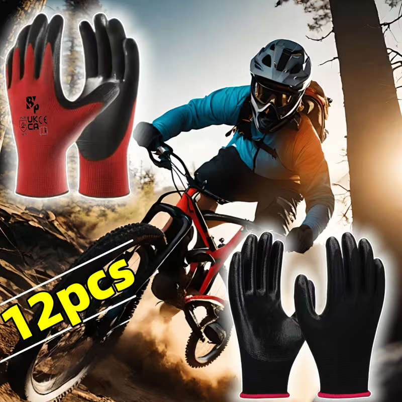 6 Pairs of Work Gloves