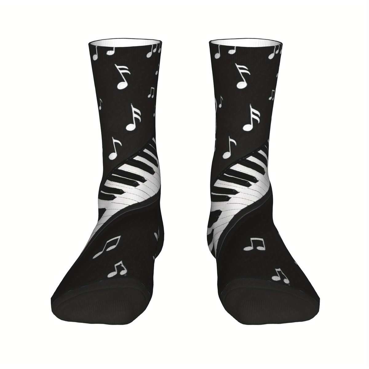 1 Pair Black One Size Socks
