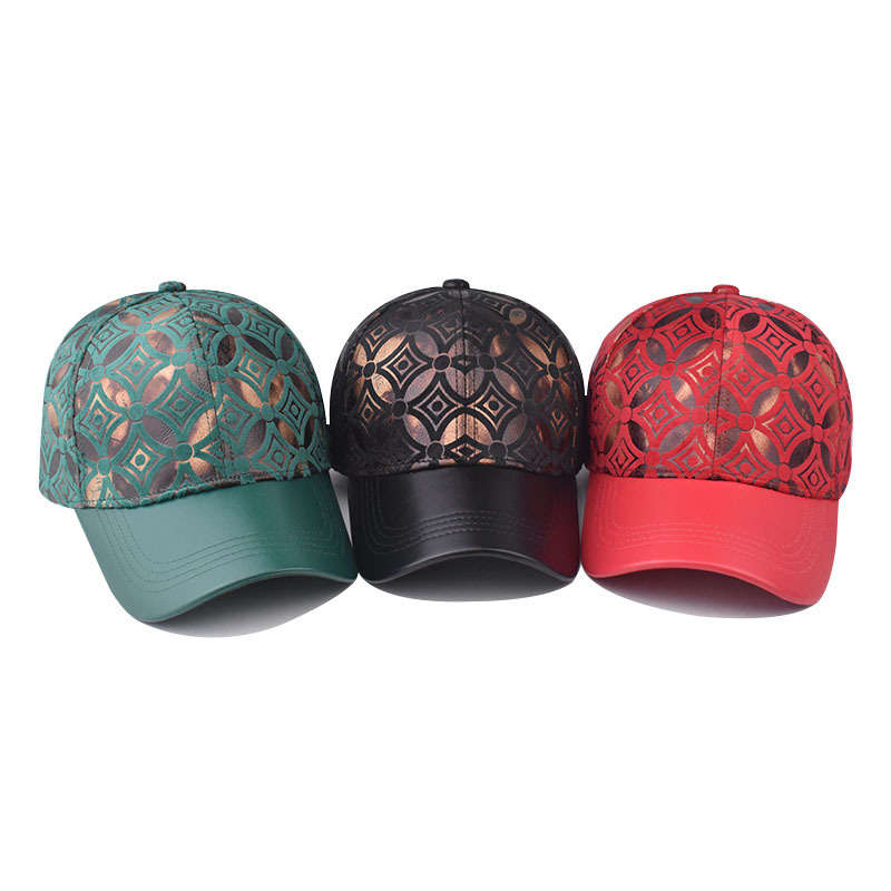 1pc Breathable Hat| Adjustable Plaid Baseball Cap with Lace Pattern Back Lightweight Breathable
