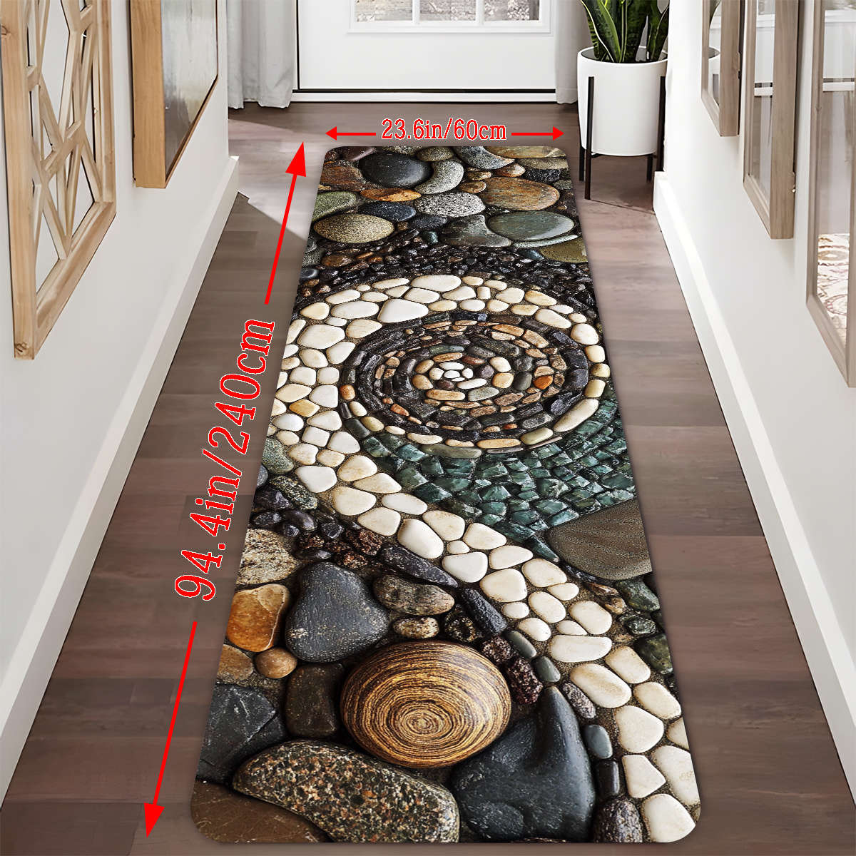 1Pc Mixed Color 24x71inch 60x180cm Floor Mat