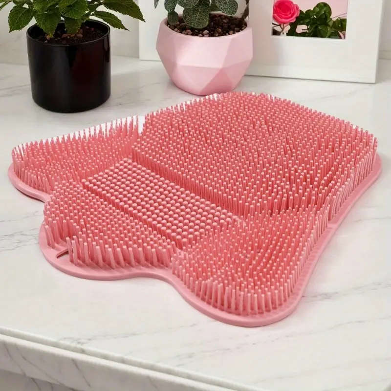 Back Shower Cleaner with Strong Suction Cup - Soft Bristles for Back, Gym, and Full Body Exfoliation