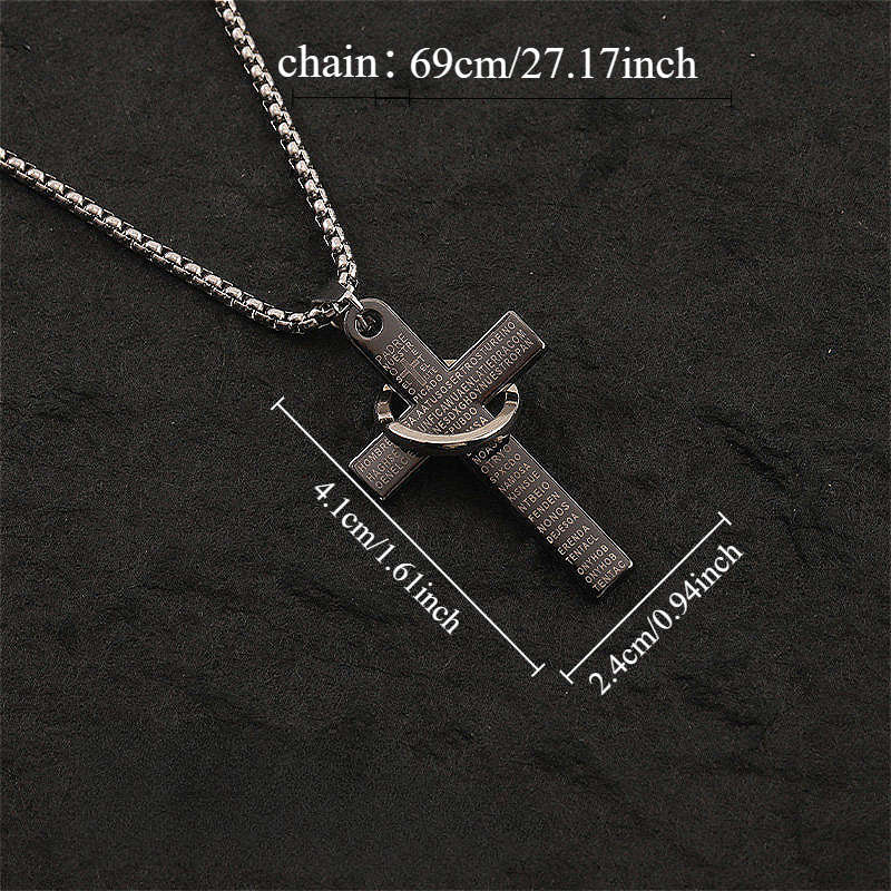 1 Piece Silvery Jesus Theme Pendant