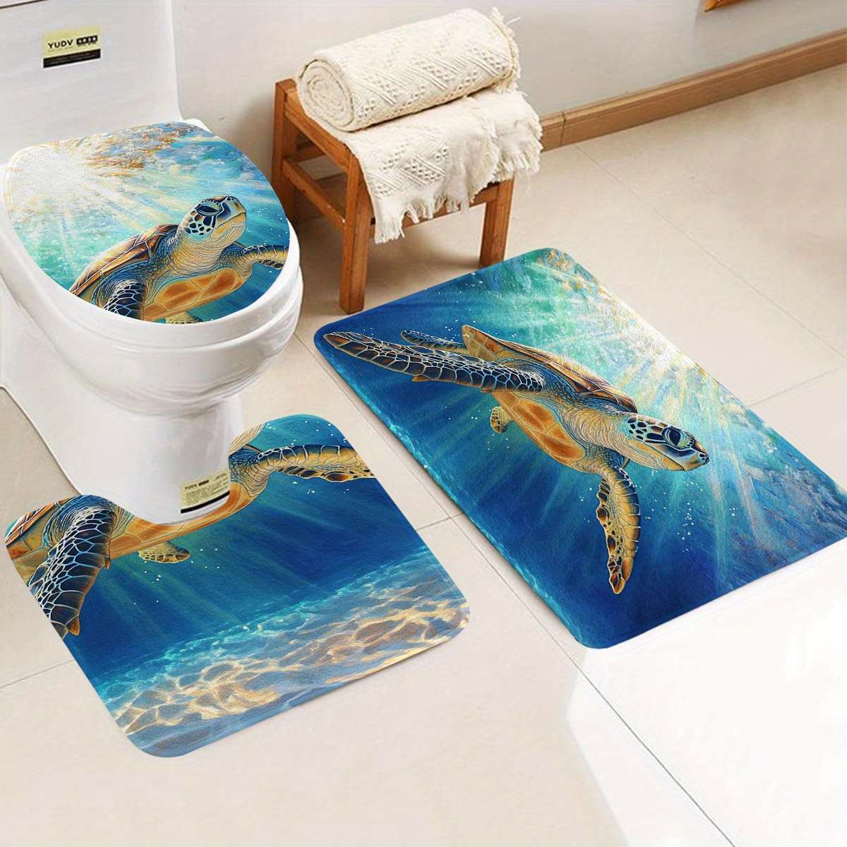 1Pc Imitation Cashmere 50x80cm Floor Mat