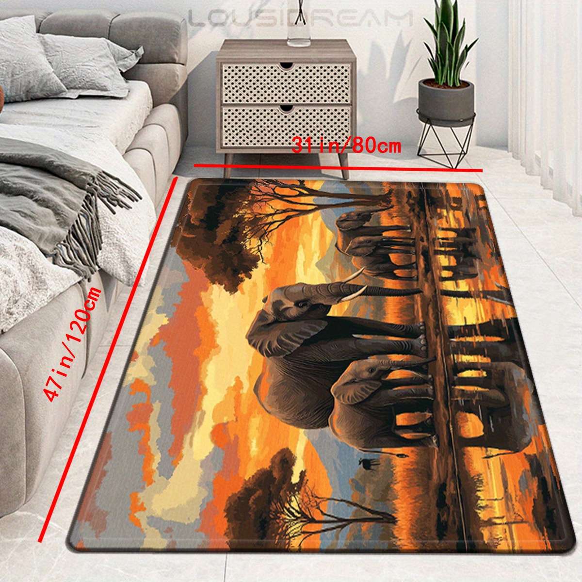 1Pc 59x78inch 150x200cm Floor Mat