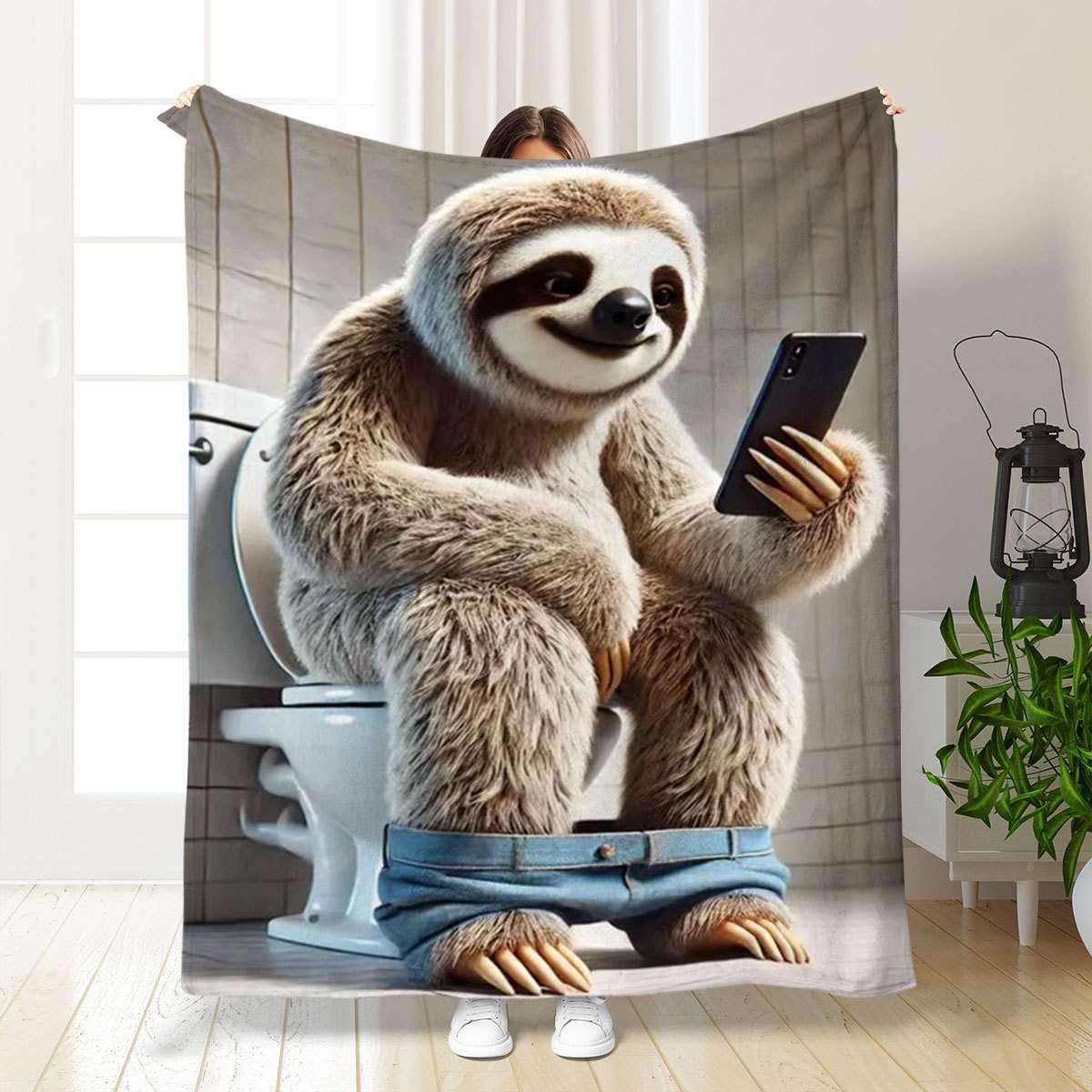 Blanket Color Puppy Blue size 150cmx200cm