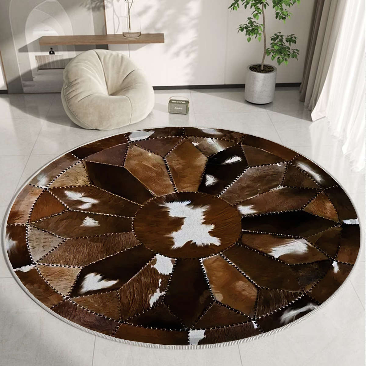 1Pc 31x31inch 80x80cm Floor Mat