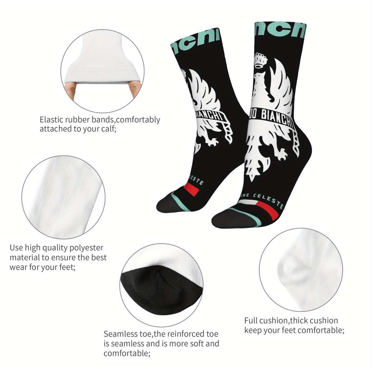 1 Pair Multicolor One Size Socks
