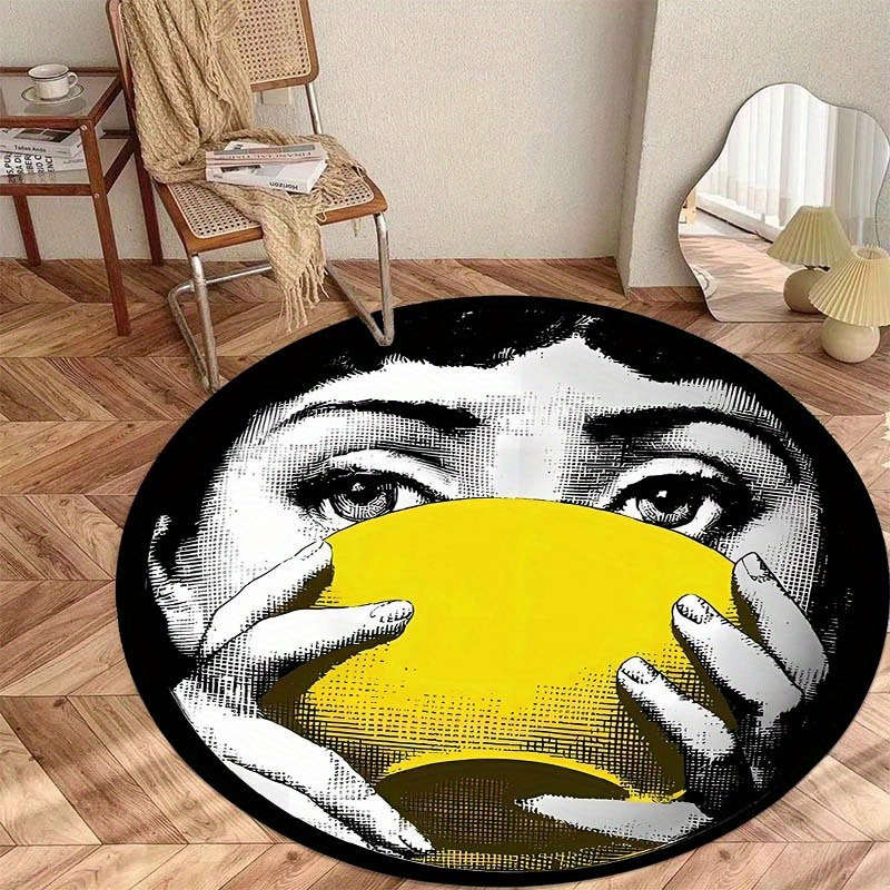 1Pc 120cm Diameter 47.2inch Floor Mat